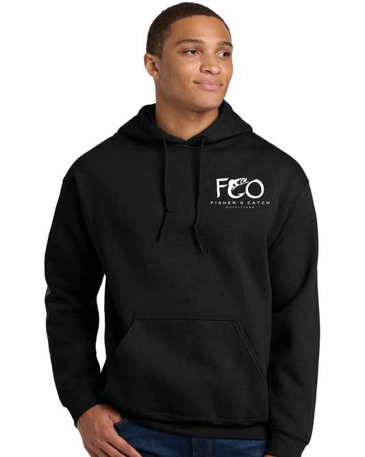 The FCO Walleye Black Hoodie - White