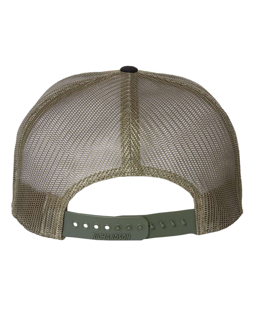 Richardson 168 Flat Bill Black/Camo/Loden Hat