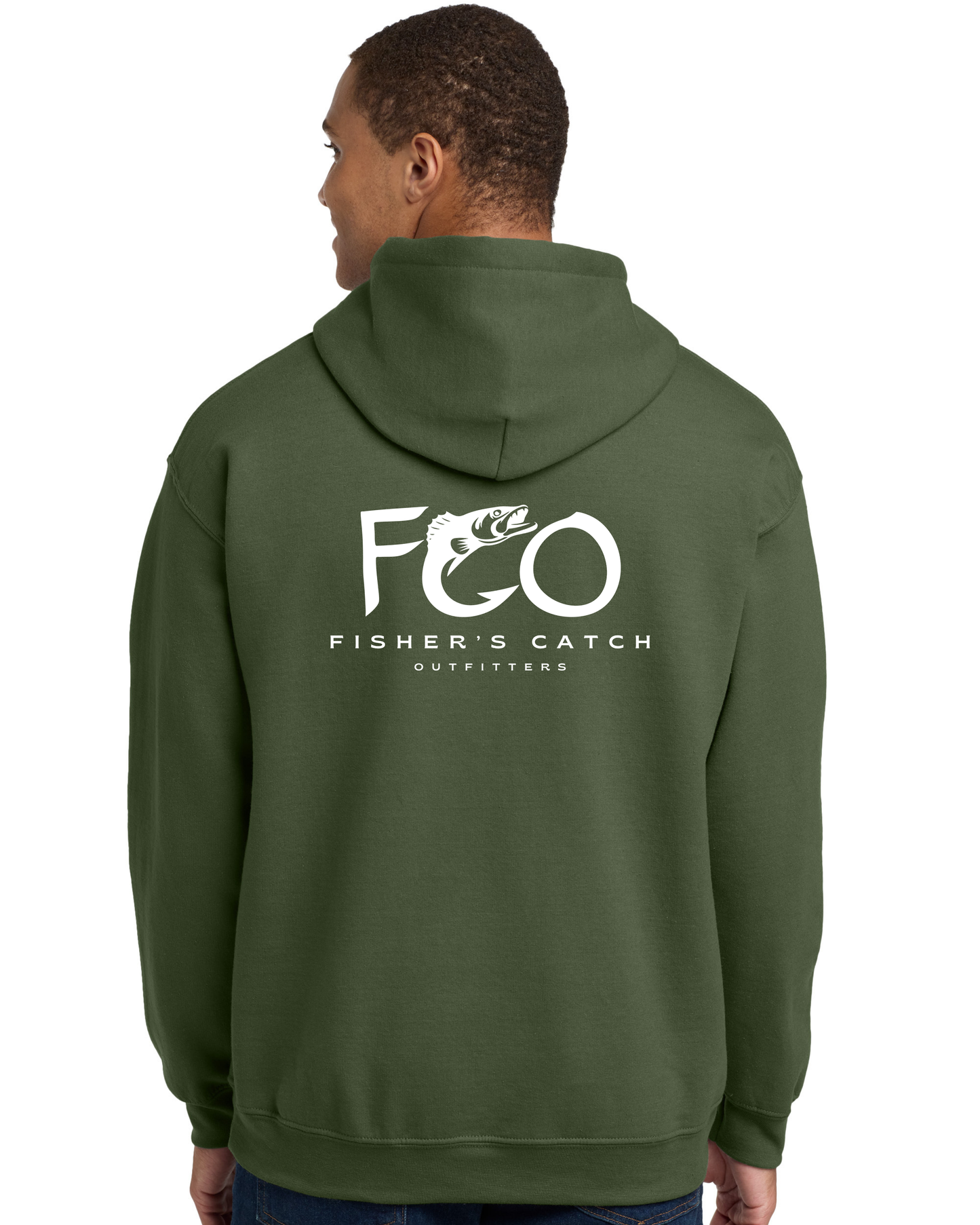 The FCO Walleye Green Hoodie - White