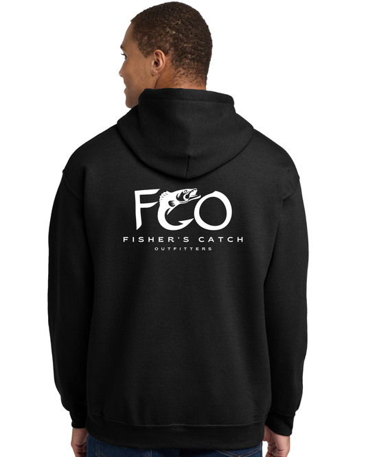 The FCO Walleye Black Hoodie - White