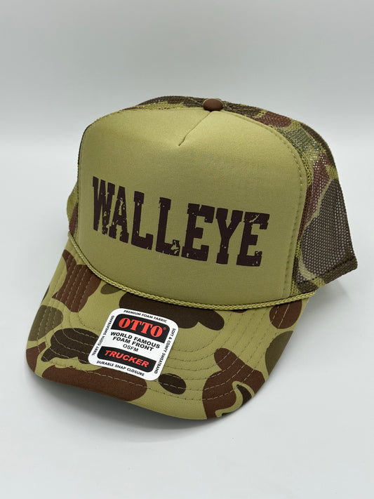 OTTO CAP® 5 Panel High Crown Mesh Back Trucker Hat Camo