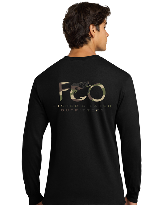The FCO Walleye Long Sleeve T-shirt - Camo