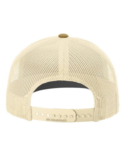 Richardson 112 Heather Grey/Birch/Amber Gold Embroidered Hat