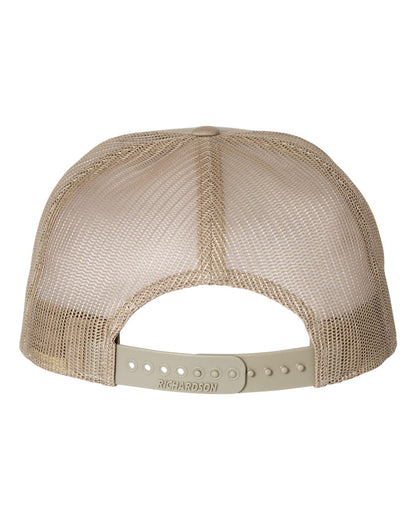 Richardson 168 Flat Bill Brown/Khaki Hat