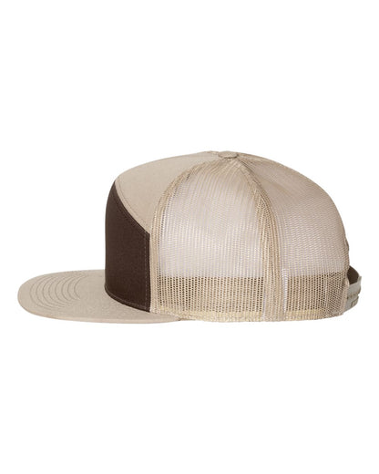 Richardson 168 Flat Bill Brown/Khaki Hat